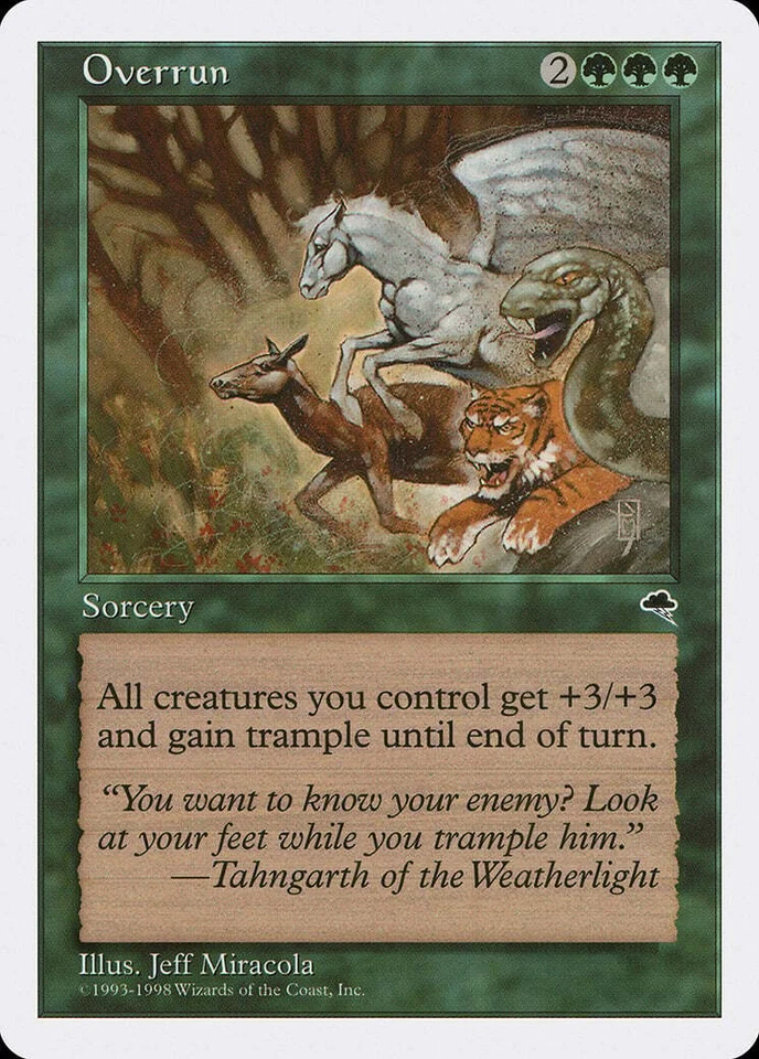 Overrun Anthologies HEAVILY PLD Green Special MAGIC THE GATHERING CARD ABUGames - Image 1 of 1
