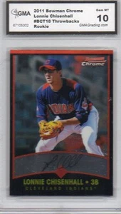 2011 BOWMAN CHROME THROWBACK LONNIE CHISENHALL ROOKIE PITTSBURGH PIRATES - Picture 1 of 1