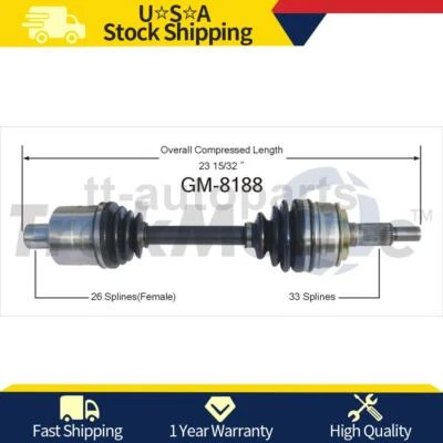 Front Passenger Side Right CV Axle Joint For Chevrolet Astro 2005 2004 2003 - Image 1 of 2