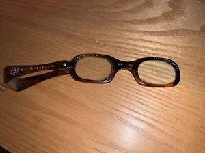 Freaking Awesome Vintage Cat Eye lorgnette  Opera Glasses MOP Rhinestones - Picture 1 of 9