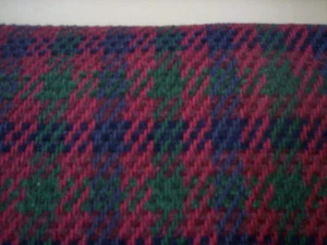 Vintage Mehrfarbiger Webstoff/Hahnentrittstoff/Polsterstoff/Nähen - Bild 1 von 5