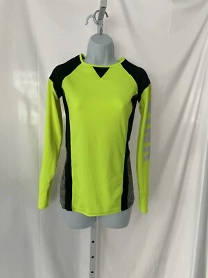 Victoria Secret розовый йога неоновый желтый длинным рукавом рубашка размер XS - Изображение 1 из 4