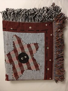 NEW Collections Etc “Friends are Like Angels”Tapestry Throw Blanket Patchwork - Picture 1 of 7