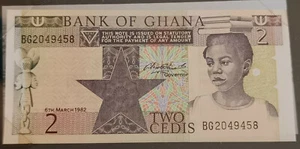 Ghana 2 Cedis 1982 Pick 18d - NEUF / UNC ! - Imagen 1 de 2