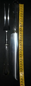 set coltello e forchettone in argento marcato - Foto 1 di 3