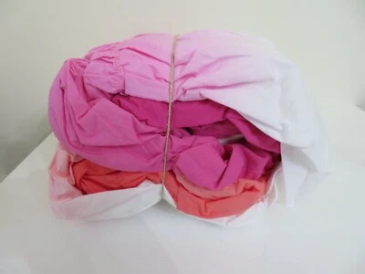 FUNDA NÓRDICA POTTERY BARN ROSA NARANJA BLANCO SURF DIP DYE NUEVA TALLA DOBLE Foto 1 de 4