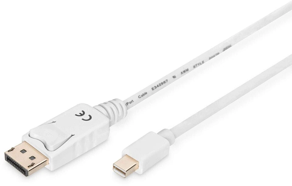 3 Stück 2m DisplayPort auf Mini DisplayPort 1.2 Kabel Adapterkabel Thunderbolt - Bild 1 von 4