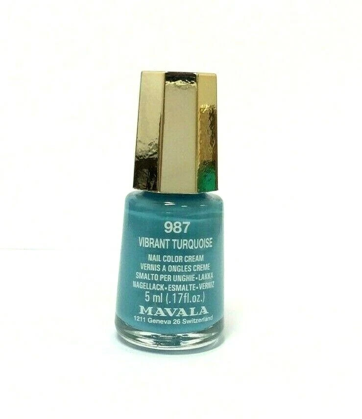 MAVALA 5ml Mini Cream Nagellack Vibrant Turquoise Türkis 987 Dash & Splash Color - Bild 1 von 1