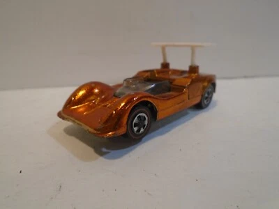 Vintage Hot Wheels Redlines Chaparral 2G - 1968 USA - Orange - ORIGINAL WING - Image 1 of 4