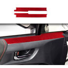 For Toyota 86 Subaru BRZ Scion FR-S Red Carbon Fiber Window Edge Trim Cover