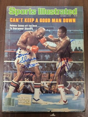 Larry Holmes Earnie Shavers Firmado Sports Illustrated 10/8/79 Boxeo Beckett Foto 1 de 4