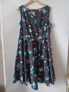 Grace Karin Ladies Floral Dress Size XXL 50's Inspired Style - Picture 1 of 4