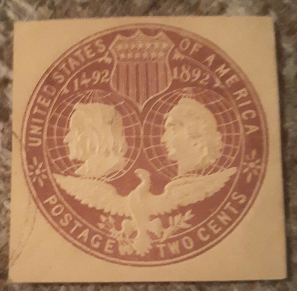 United states Postal Cut Squar Columbia U349 Used Fantastic item - Image 1 of 1