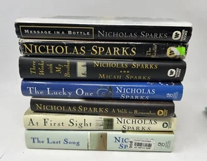 Nicholas Sparks Books Lot Of  7 - Hardcover- Assorted Good Condition - Picture 1 of 15
