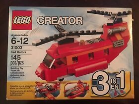 Lego Creator Red Rotors 31003 Ages 6-12 145 Pcs Complete Original Box And Manual