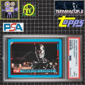 1991 Topps Terminator 2 - #41 Mankind's Enemy - PSA 9 MINT - Picture 1 of 4