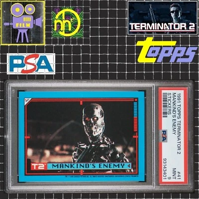 1991 Topps Terminator 2 - #41 Mankind's Enemy - PSA 9 MINT - Image 1 of 4