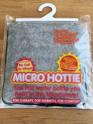 Hotties Grey Lambswool Microwavable Heat Pad Hot Water Bottle Micro Hottie