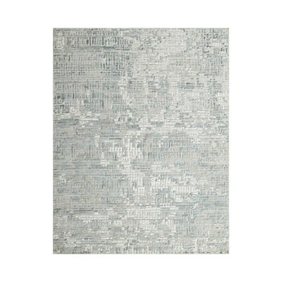 8x10 Gray Hand Knotted Modern Tibetan Wool/Bamboo Silk Area Rug - Image 1 of 4