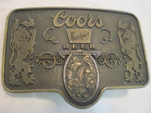OLD COORS BEER BELT BUCKLE CLOTHING - Picture 1 of 2