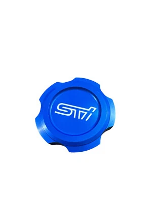 Cubierta de tapa de llenado de aceite de motor Billet JDM BLUE S.T.I ajuste  Foto 1 de 2
