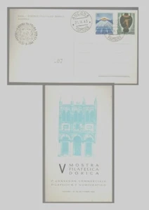 5870- Ancona 21/9/1963 5° Mostra Filatelica Dorica Cartolina celebrativa - Foto 1 di 1