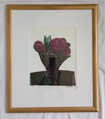 original Farbholzschnitt HAP GRIESHABER "Zeichen des Herbstes" signiert gerahmt - Bild 1 von 4