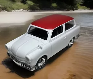 Trabant 500 station wagon GRELL DDR nostalgia modellino auto 1:64 Trabi da collezione limitato - Foto 1 di 6