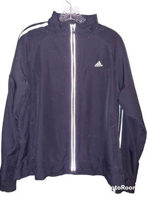 Chaqueta Adidas XL Wind Breaker Gris Oscuro y VERDE MENTA Rayas ligeras Foto 1 de 4