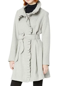Cappotto moda lana sofisticata Steve Madden - Taglia 2X grigio erica - Foto 1 di 3