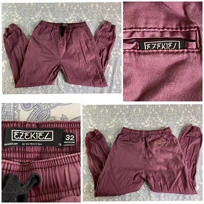 Jogger Ezekiel Hombre Talla 32 Berenjena con Bolsillos - BUEN ESTADO Foto 1 de 4