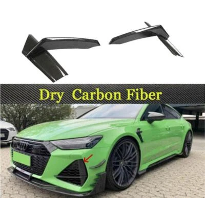 Carbon Fiber Front Bumper Scoop 2020-2021for Audi RS7 Sportback Hatchback 4-Door - Image 1 of 4