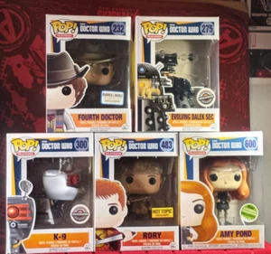 Funko Pop! Doctor Who Vaulted Set of 5 - #232, #275, #300, #483, #600 - NON MINT - Picture 1 of 19