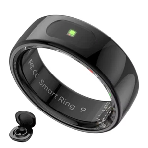 SR08 Smart Ring Men Women LED Display Screen Heart Rate Blood Oxygen Monitor - Photo 1 sur 22