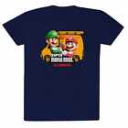 Nintendo Super Mario Bros Plumbing Con Licencia Camiseta Hombre