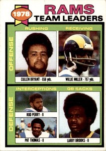 1979 Topps Cullen Bryant/Willie Miller/Rod Perry/Pat Thomas/Larry Brooks Los