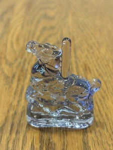 Vintage Boyd’s Art Glas Süßigkeiten Lila Immergrün Karussell Pferd - Bild 1 von 6