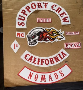 (9) Piece -81- Support Crew MC Patch Set For Collectors Only - Picture 1 of 6