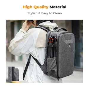 (Gray)Camera Backpack Hardshell DSLR Camera Bag 22L Large Capacity Camera´ - Picture 1 of 9