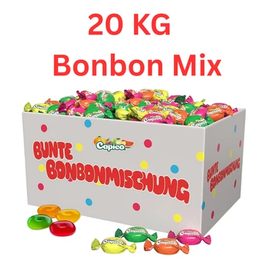 20kg Bonbons bunte Bonbonmischung Wurfmaterial Fasching Karneval Kamelle Bonbons - Bild 1 von 3