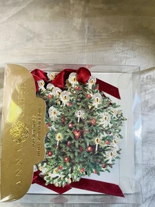 anna griffin Christmas Yuletide Tree Gift Tags 10 Pieces - Picture 1 of 4