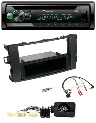Pioneer USB MP3 DAB Lenkrad CD Autoradio für Toyota Auris 2007-2011 schwarz - Bild 1 von 4