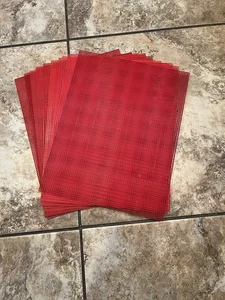 Red Various Mesh Flexible Plastic Canvas 10ct-10.5" x 13.5"  *** NEW *** - Picture 1 of 1