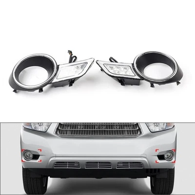 Kit de luces antiniebla de circulación diurna para Toyota Highlander 2008-2011 Foto 1 de 4