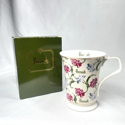 Harrods Knightsbridge Fine Bone China Floral Tea Cup Made in England w/box - Image 1 of 4