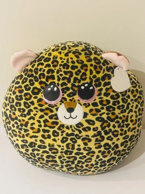 TY SQUISH LIVVIE Squish-a-Boss Collection 14 inches Pillow Leopard Cat BRAND NEW - image 1 of 4