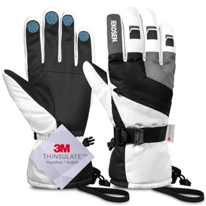 Ski Gloves Women Mens Waterproof Touchscreen Snowboard Gloves Snow Cold Weath... - Picture 1 of 5