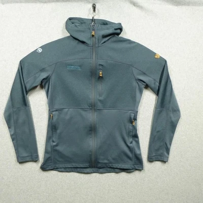 Fjallraven Abisko Trail Fleece Hoodie Womens Medium Blue Full Zip Jacket 89589 - Image 1 of 4