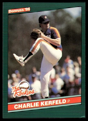 1986 Donruss The Rookies Charlie Kerfeld Houston Astros #6 - Image 1 of 2