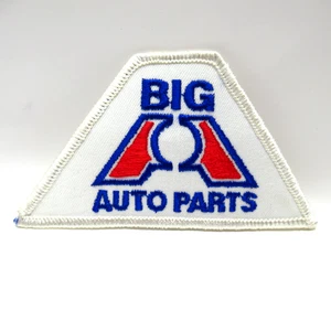 Big A Auto Parts Patch Vintage bestickt rot weiß blau Logo Bügelbild - Bild 1 von 5